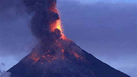 Mount Mayon Volcano In Philippines Spews Ash And Lava More Than 56000