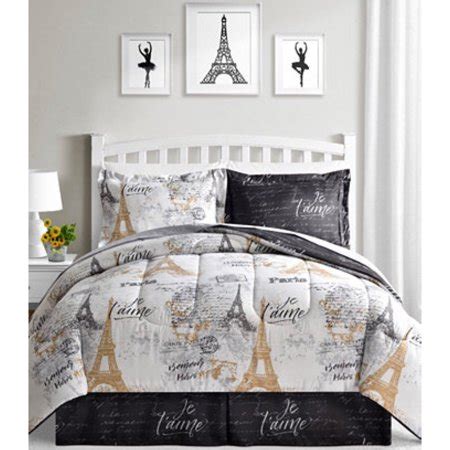 Find quality sheet sets at everyday low prices when you shop at walmart canada. Paris, Eiffel Tower, Black, White & Gold Reversible Twin ...