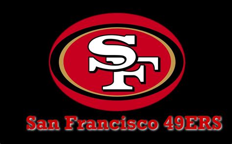 Free Download San Francisco 49ers Logo On Black Background 1920x1200