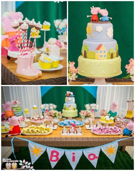 Karas Party Ideas Peppa Pig Themed Birthday Party Planning Ideas