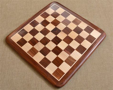 Chess Board Wooden Sheesham Golden Brown Wood 17 45 Mm M0023 Etsy