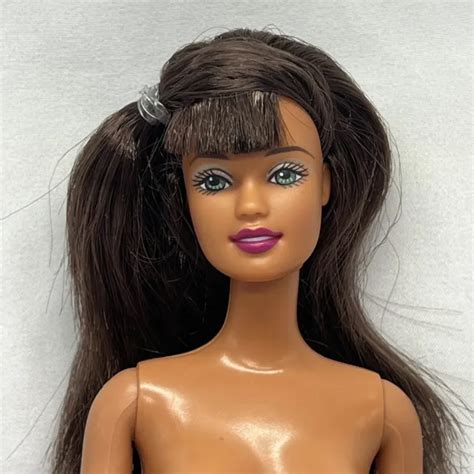 Nude Barbie Surf City Brunette Teresa Green Eyes Mattel Doll For