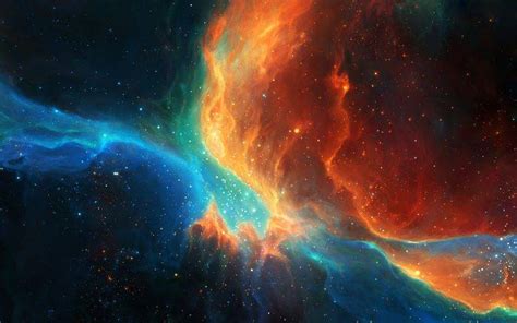 Space Colorful Tylercreatesworlds Nebula Space Art