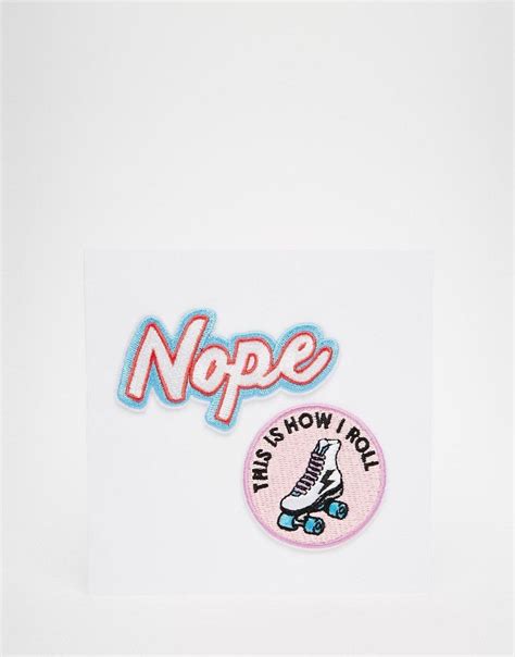 Skinnydip Nope Iron On Patch Asos Nope Iron On Patches Art Inspo Fashion Accessories Asos