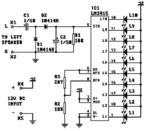 Description lm3916 is a dedicated ic for vu led meter. Lm3915 Vu Meter Schematic - PCB Designs