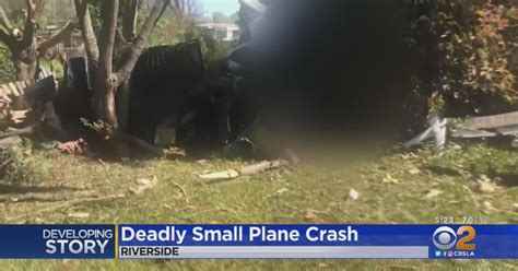 Pilot Killed In Small Plane Crash In Riverside Neighborhood Cbs Los