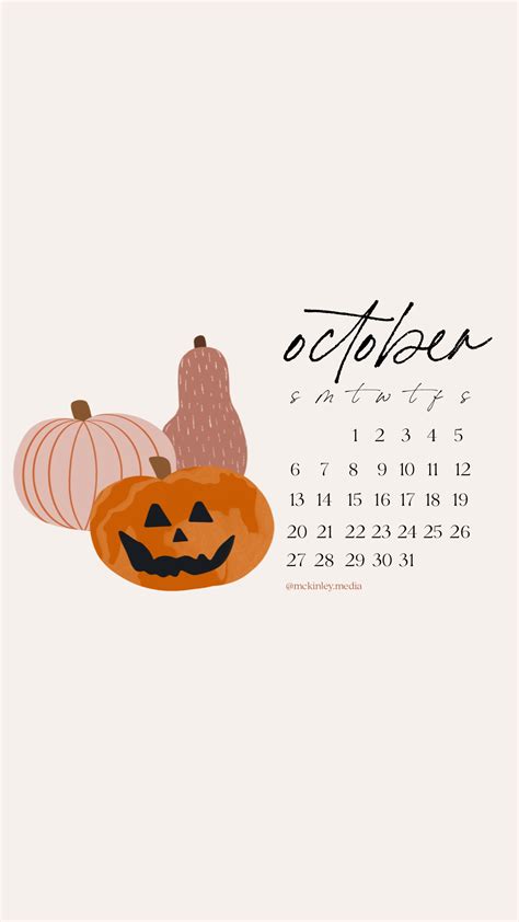 Aesthetic October Calendar Printable Word Searches