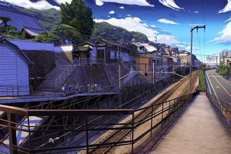 Anime Railway City Wallpapers Hd Desktop And Mobile