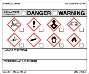 A Warning Card With Symbols And Instructions On It For The Dangers Of