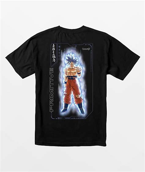 Primitive X Dragon Ball Super Ultra Instinct Goku Black T Shirt