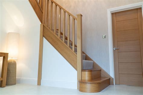 Oak Staircase Stop Chamfered Spindles Edwards And Hampson