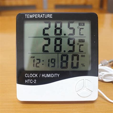 Htc 2 Digital Lcd Thermometer Hygrometer Electronic Temperature