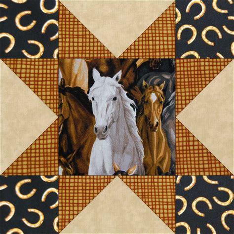 Horse Quilt Pattern Free The Free Pattern Is Designed For Fabric