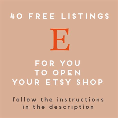 40 free etsy listings open an etsy shop for free sell on etsy uk