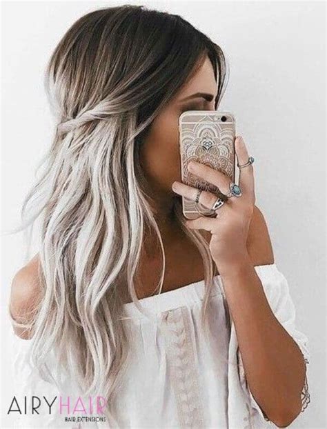 18 Best White Ombré Hairstyle Ideas For Hair Extensions 2023
