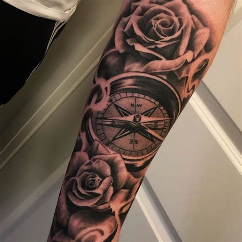 Compass Rose Tattoo Design Moon Kingsley