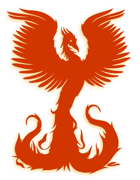Stylized graphic phoenix bird resurrecting in flame template. Logo Design: Graphic Design Artist Phoenix