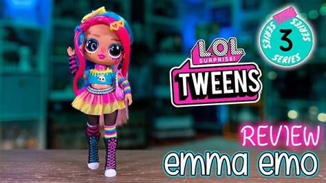 Lol Surprise Tweens Series 3 Emma Emo Doll Review 😍 Youtube