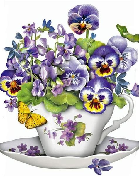 Good Morning My Son Have A Lovely Day Flower Art Tea Art Flower