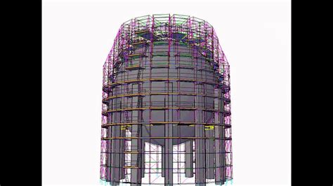 Scaffolding For Maintenance With Pon Cad 2013 Youtube