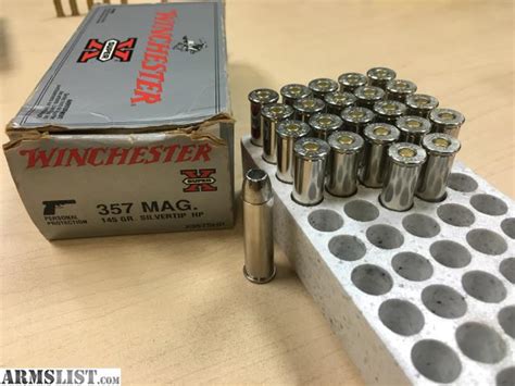 Armslist For Sale Winchester 357 Mag 145 Gr Silvertip Hp