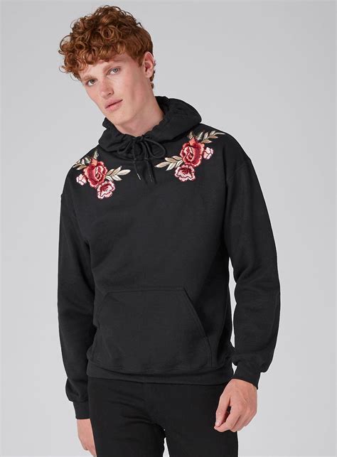 Buy hoodies for men and get the best deals at the lowest prices on ebay! TOPMAN Synthetic Black Rose Hoodie for Men - Lyst