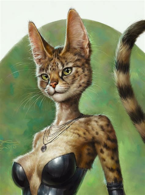 Sexycat Closeup By Eldarzakirov Female Cat Humanoid Shifter Anthro Alien Thief Assassin Rogue