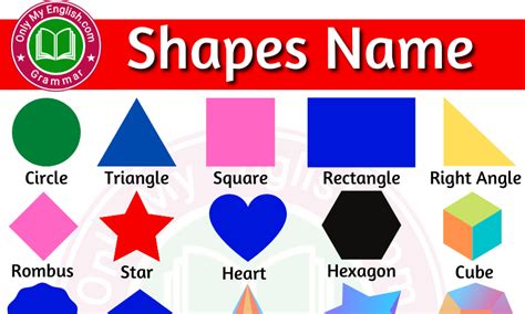 50 Shapes Name In English With Pictures