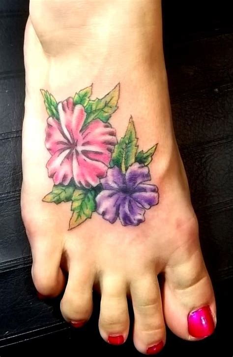 Initial Foot Tattoos Hawaii Dermatology Ankle Tattoos For Women Tattoos For Women Hibiscus