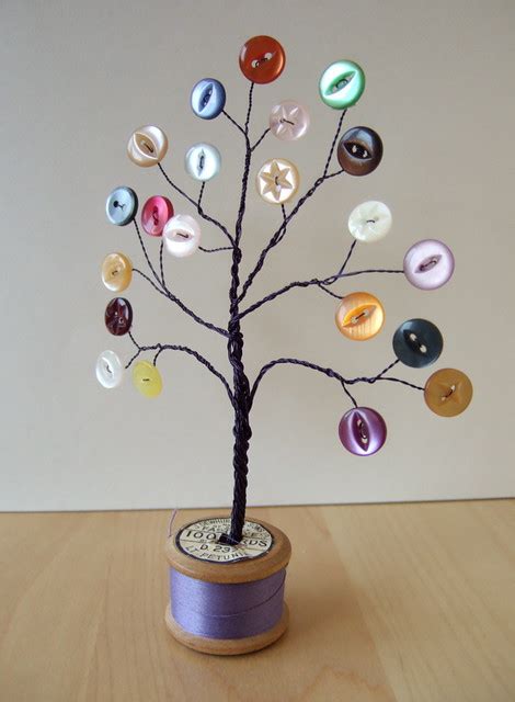 Button Tree I Made A Few Of These But Never Finished Them Flickr