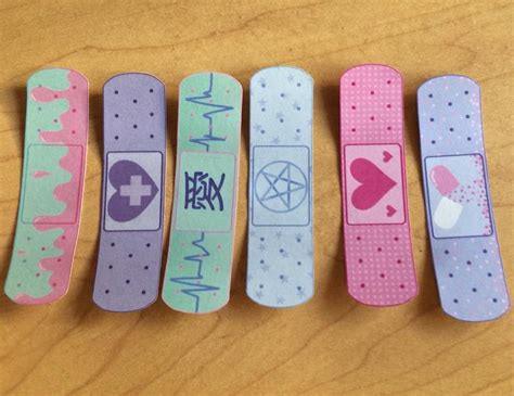 12 Pack Funky Pastels Menhera Bandage Stickers Etsy Bandage Sticker