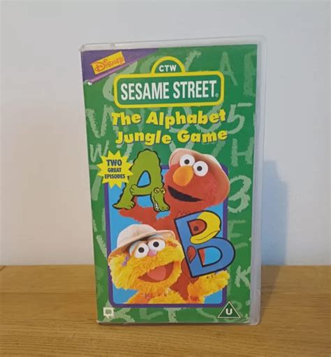Disney Sesame Street The Alphabet Jungle Game Pal Vhs Kids Video