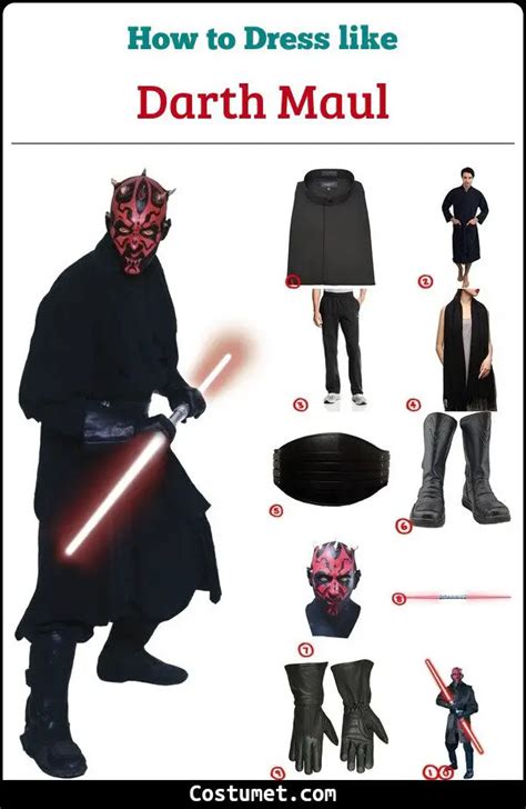 Star Wars Darth Maul Costume For Cosplay And Halloween
