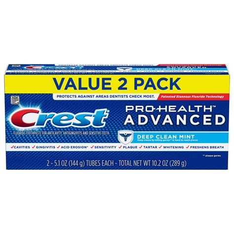 Crest Pro Health Advanced Deep Clean Mint Toothpaste Shop Toothpaste