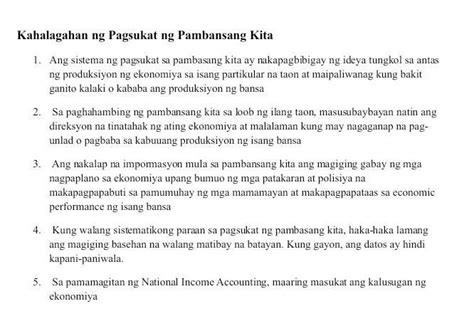 Kahalagahan Sa Tatlong Paraan Sa Pagsukat Ng Pambansang Kita Brainlyph