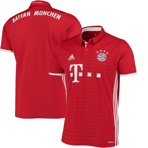 Bayern Munich Adidas 201617 Home Jersey Redwhite