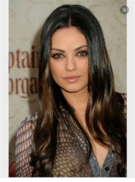 Pin By Mary Catherine On Hair Brunette Makeup Mila Kunis Hair