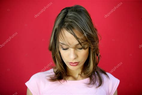 Front View Of Sad Woman Stock Photo By ©photography33 8325352