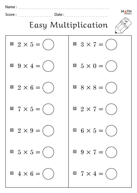 Multiplication Vertical Worksheets Answer Key Multiplication Worksheets