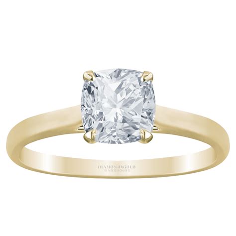 Cushion Cut Engagement Ring At Diamond And Gold Warehouse