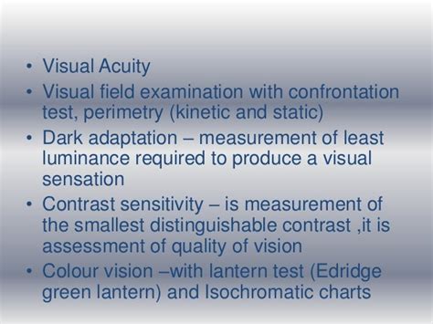 Vision Assessment