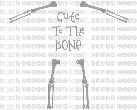 Cute To The Bone Svg Xray Svg Digital Download Baby Etsy