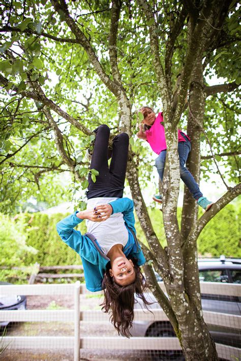 Young Girls Climbing And Hanging Photograph By Christopher Kimmel Pixels