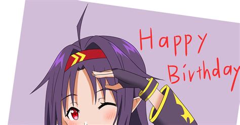 Sword Art Online Sword Art Online Yuuki 20180523 Happy Birthday Pixiv