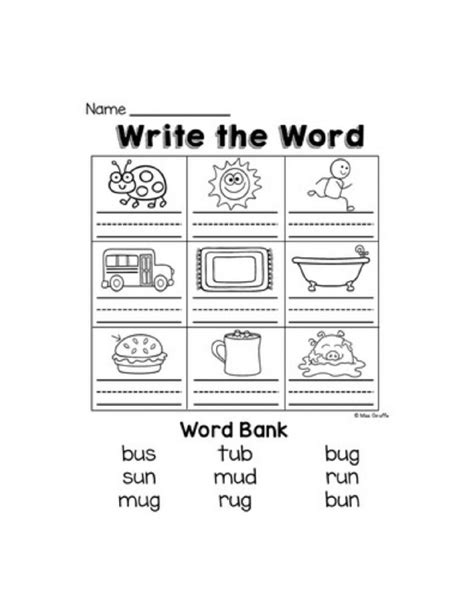 Short U Phonics Worksheets Cvc Words Academy Worksheets Worksheets