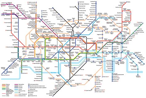 Public Transport Reviews London England London Tube Map London