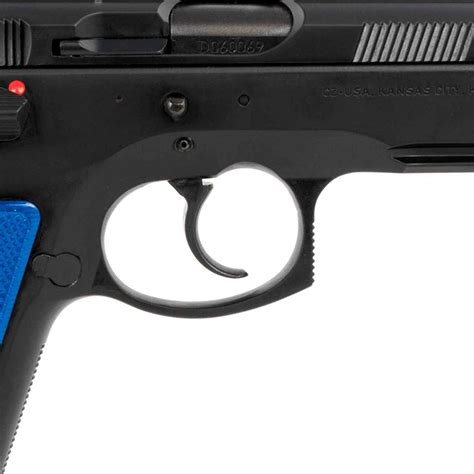 Cz 75 Sp 01 9mm Luger 46in Blackblue Pistol 221 Rounds Blue