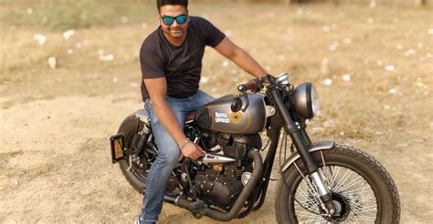 Royal Enfield Classic 350 Modified Into Bobber Royal Enfield Meteor