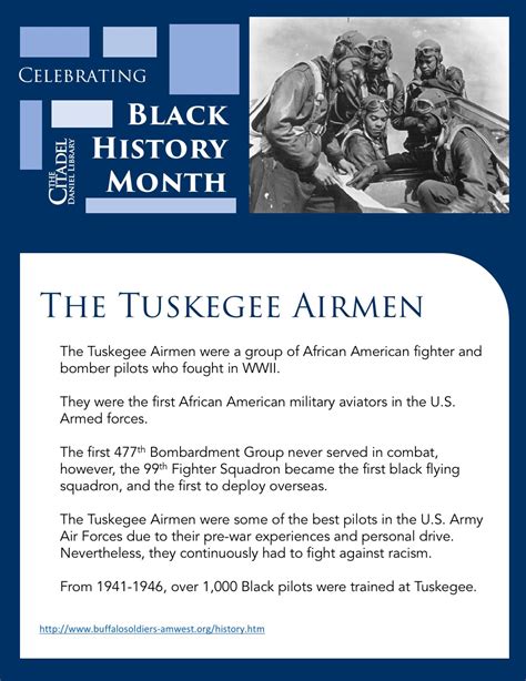 The Tuskegee Airmen Black History Month Daniel Library At Daniel