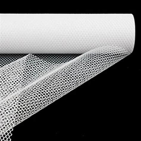 19x 10 Yards White Polyester Hex Deco Mesh Rolls Mesh Netting Fabric
